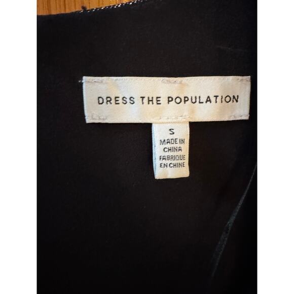 Dress The Population Shania Metallic Gown - Size Small - Picture 6 of 7